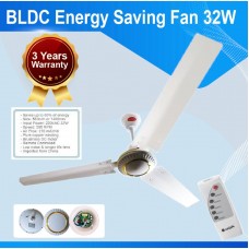 Energy Efficient BLDC Celling Fan (12V DC / 220V AC)