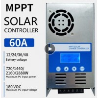  60A MPPT Solar Charge Controller Automatic 12V 24V 36V 48V 