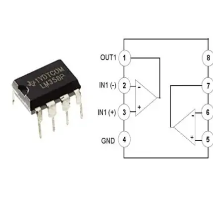 LM358 - dual op amp dip-8